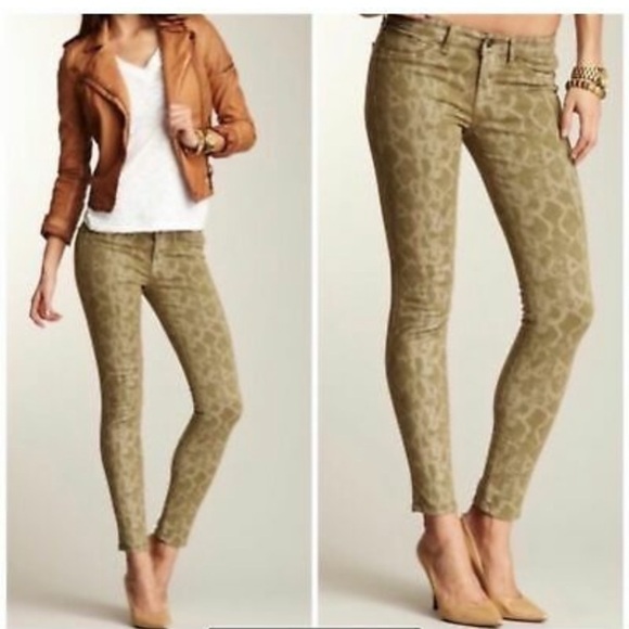 Rich & Skinny python print stretch denim pants EUC - Picture 8 of 8